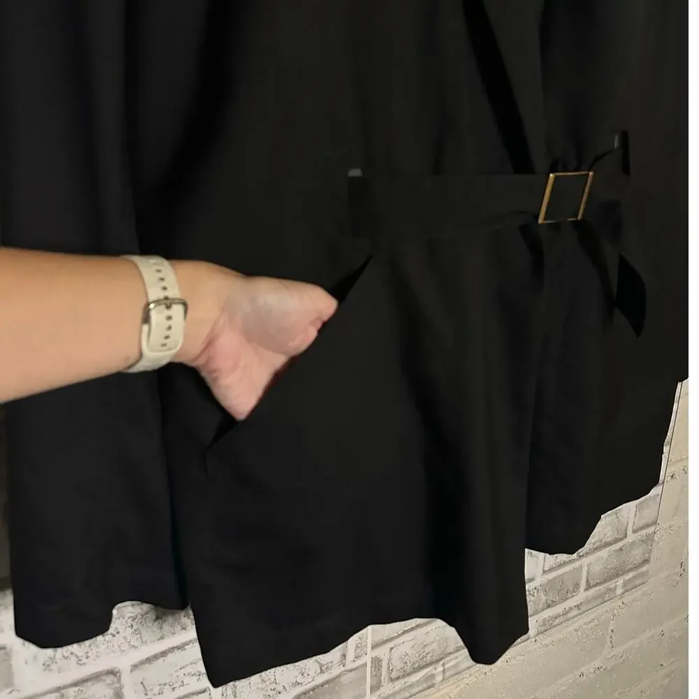 Vintage YSL SS10 Stefano Pilati era Fine Cashmere Wrap Blazer IT 50 US 40 Belted
